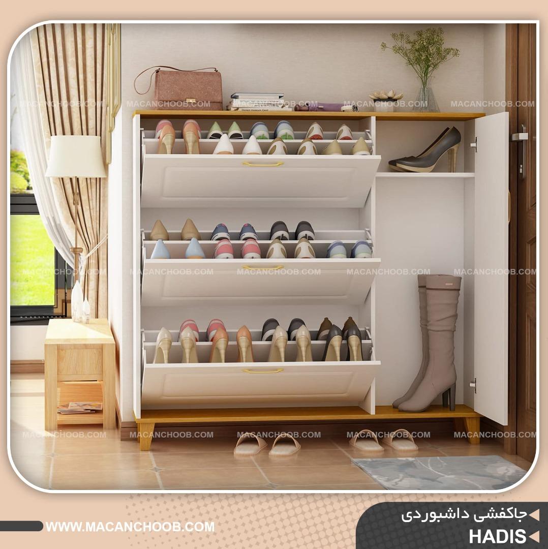 جاکفشی  داشبوردی تمام MDF  صفحه روکشی مدل HADIS